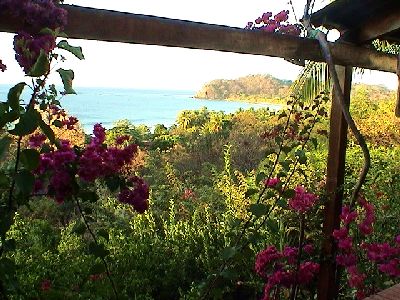 Vue de la maison de Samara, Costa Rica