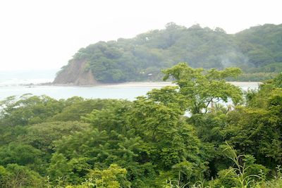 Vue du terrain de Samara, Costa Rica