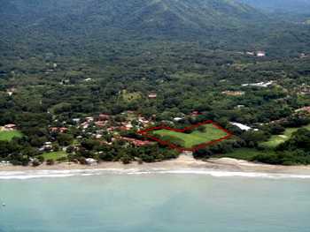 Vue du terrain de 33707m2 de la Golden Coast, Costa Rica